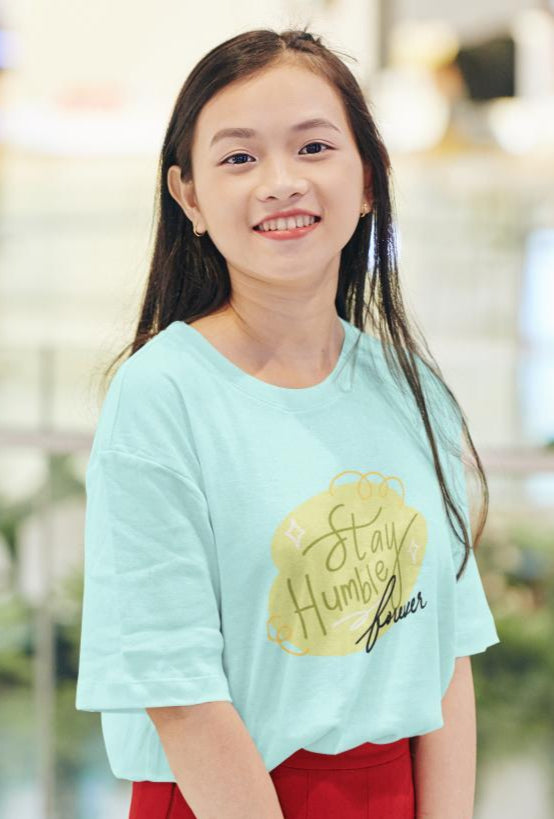 Women's Stay Humble Oversized T-shirt Royal Blue by ZealforTee