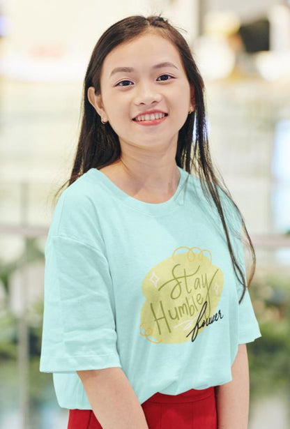 Women's Stay Humble Oversized T-shirt Royal Blue by ZealforTee