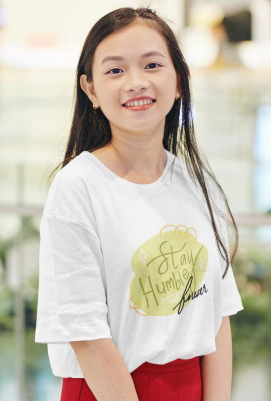 Women's Stay Humble Oversized T-shirt Royal Blue by ZealforTee