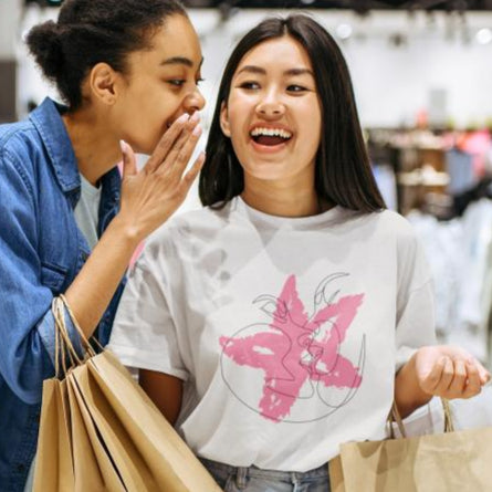 Women's Kiss With Blushing Star Oversized T shirt Mint by ZealforTee