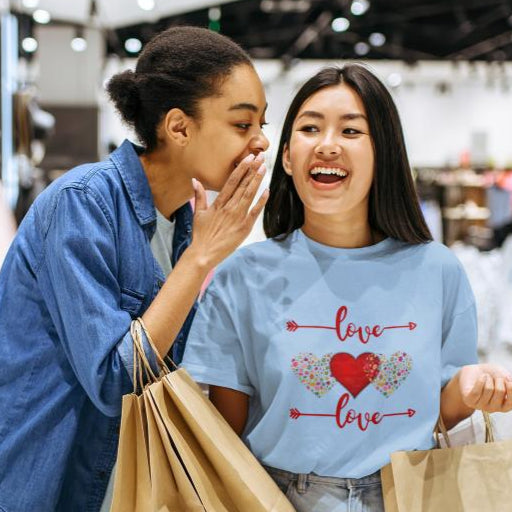 Women's Love Square Oversized T shirt Golden Yellow by ZealforTee