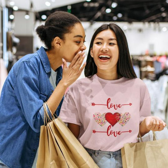 Women's Love Square Oversized T shirt Golden Yellow by ZealforTee