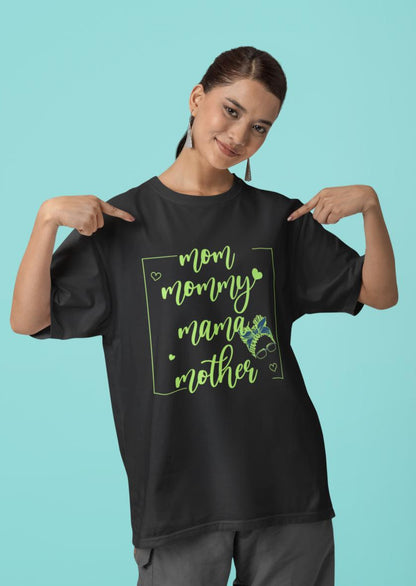 Women's Mumma Oversized T shirt Royal Blue by ZealforTee