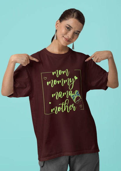 Women's Mumma Oversized T shirt Royal Blue by ZealforTee