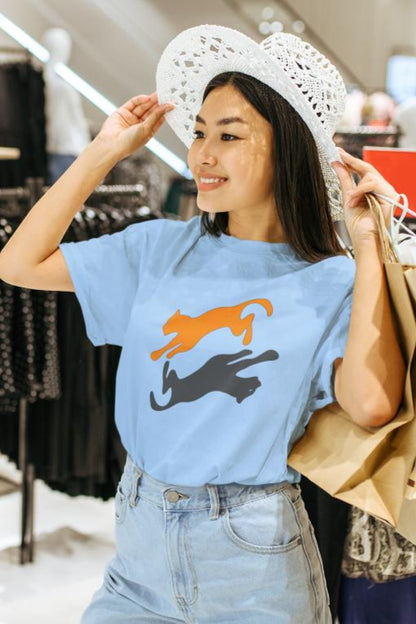 Women's Panther Oversized T-shirt Lavender by ZealforTee