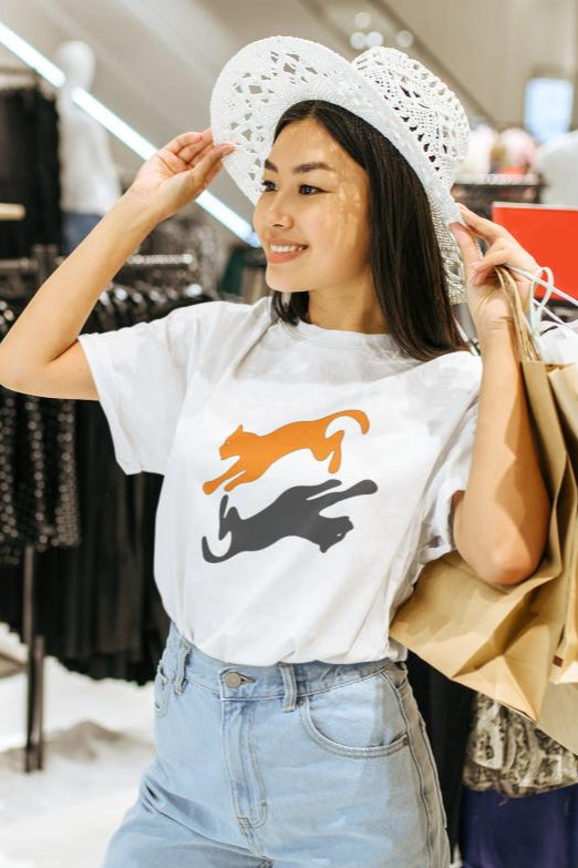 Women's Panther Oversized T-shirt Lavender by ZealforTee