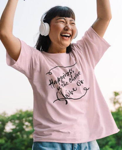 Women's Shine On Oversized T shirt Grey Melange by ZealforTee