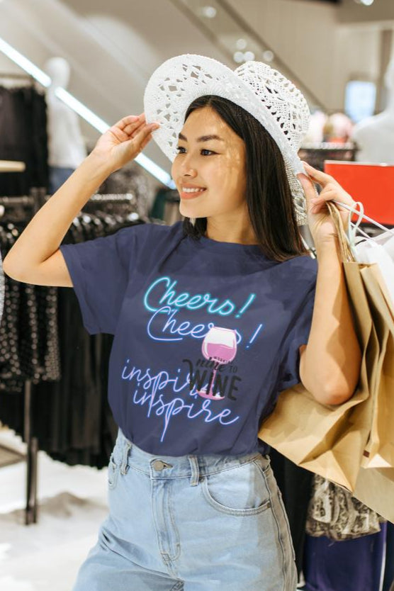 Women's Wine Oversized T-shirt Purple by ZealforTee