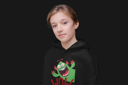 Christmas Wow Hoodie Black by ZealforTee