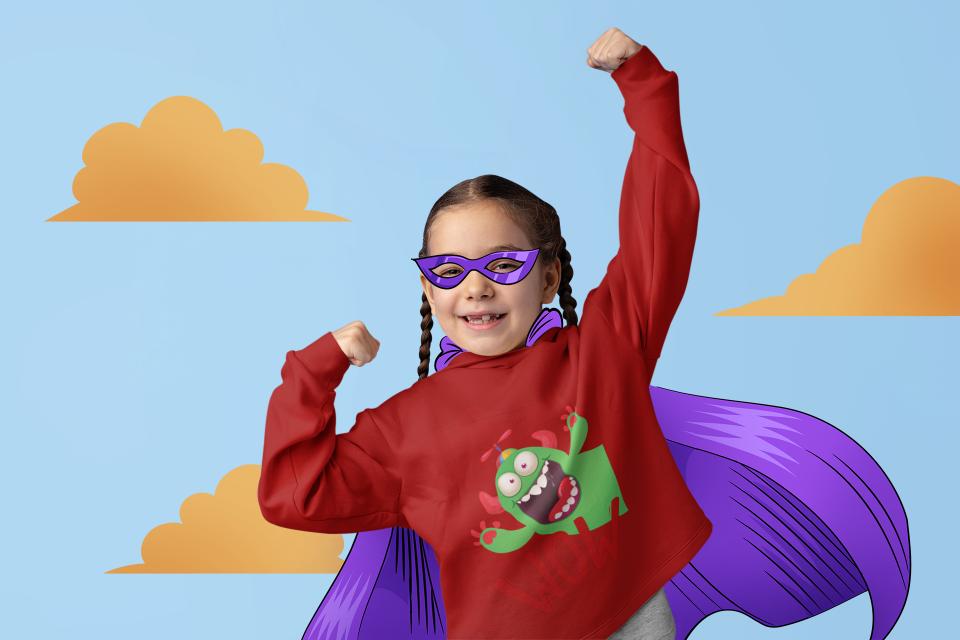 Christmas Wow Hoodie Red by ZealforTee