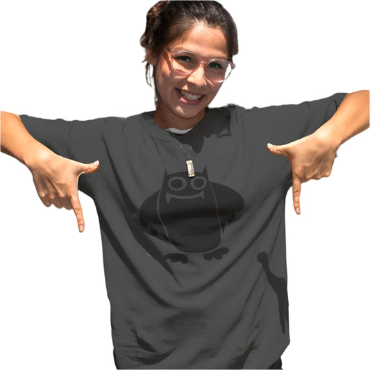 Women's Owl T-shirt Black by ZealforTee