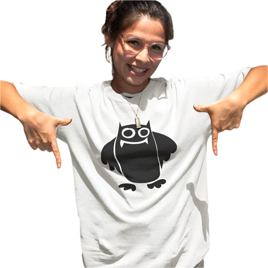 Women's Owl T-shirt Black by ZealforTee