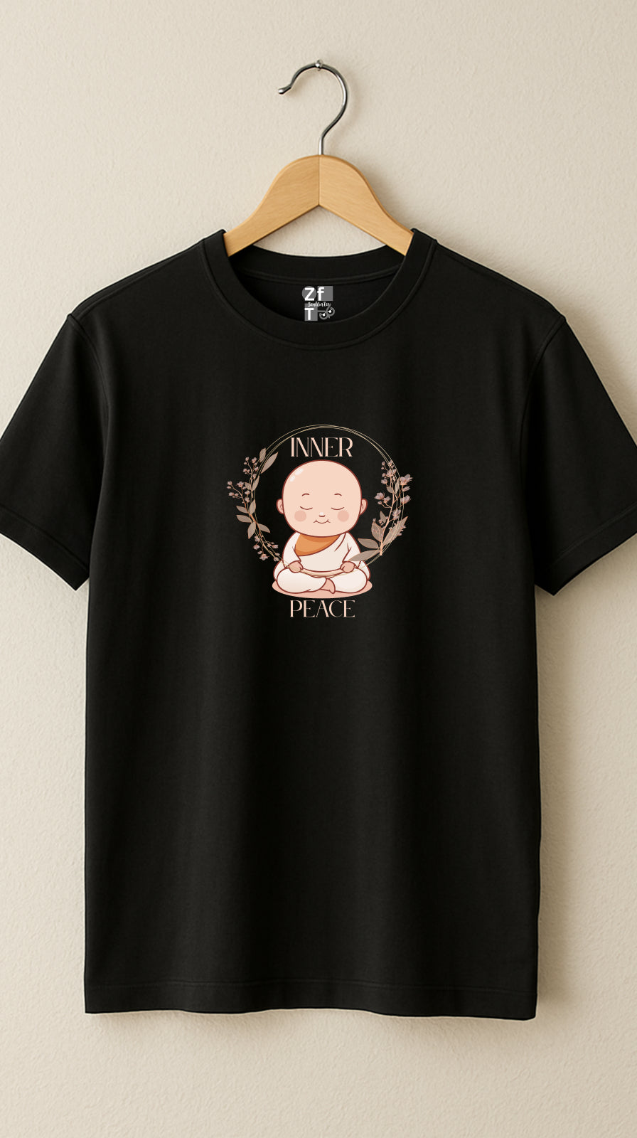 Women Black Inner Peace T-shirt