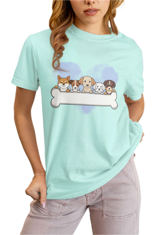 Women's Pet Bone T-shirt Wild Watermelon by ZealforTee