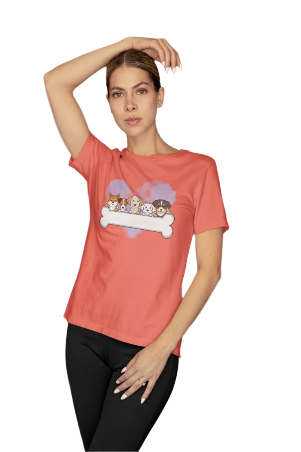Women's Pet Bone T-shirt Mint by ZealforTee
