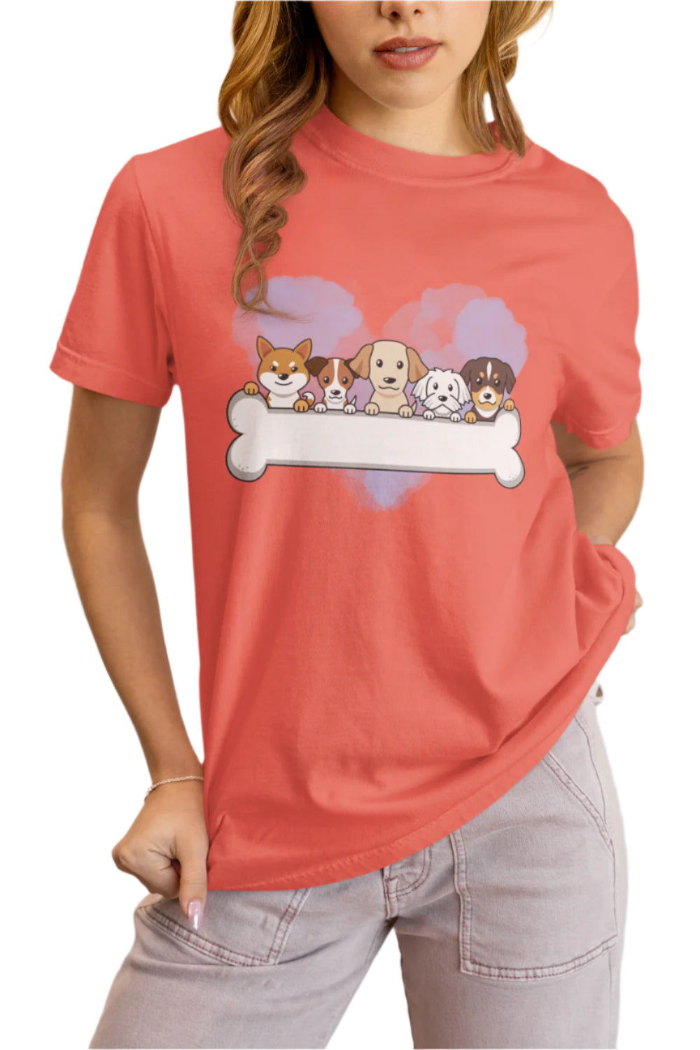 Women's Pet Bone T-shirt Wild Watermelon by ZealforTee