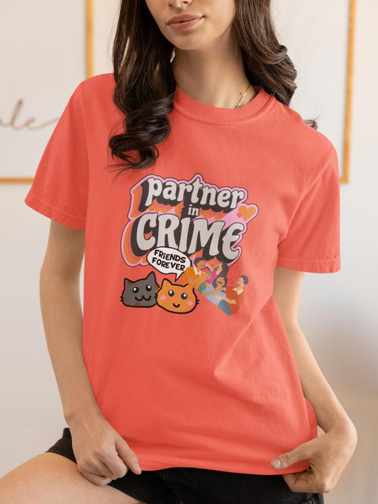 Women's Partner in Crime T-Shirt Wild Watermelon by ZealforTee