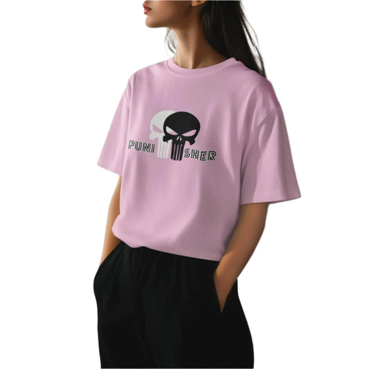 Women's Punisher T-shirt Pink by ZealforTee
