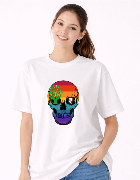 Women Money Grows Here Oversized Tshirt Front By ZealforTee