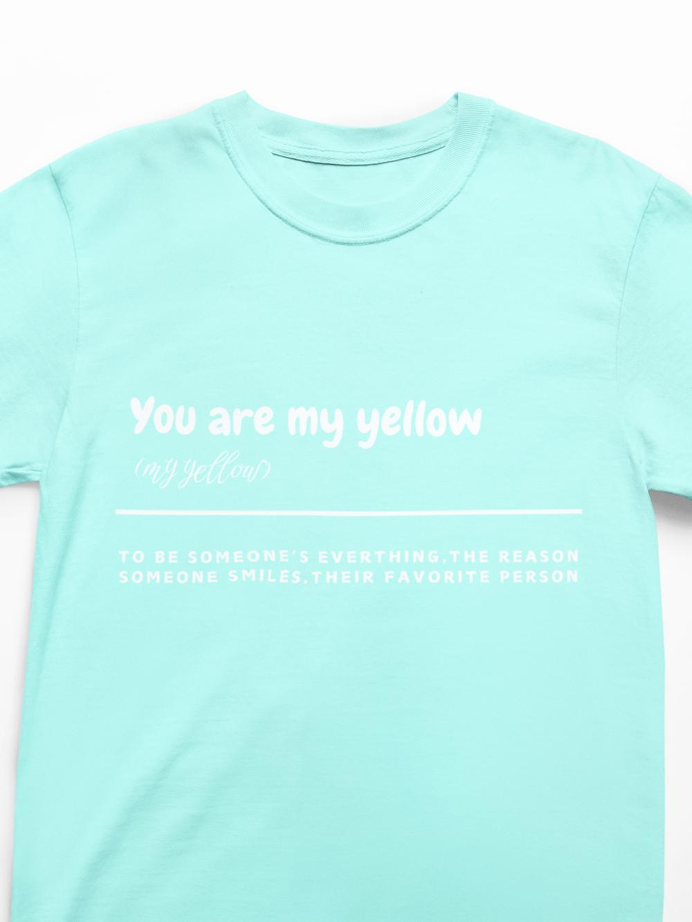 Women's My Yellow T-Shirt Mint by ZealforTee