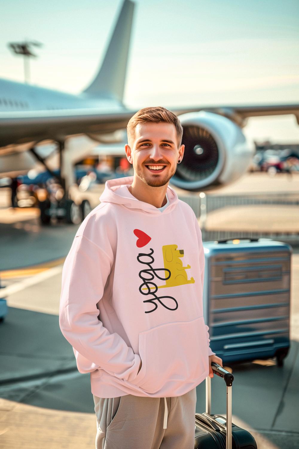 Men's Pet Yoga Hoodie Sweatshirt Mint by ZealforTee