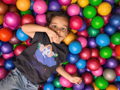 Kid's Ganesh Chaturthi Unisex T-shirt SkyBlue by ZealforTee