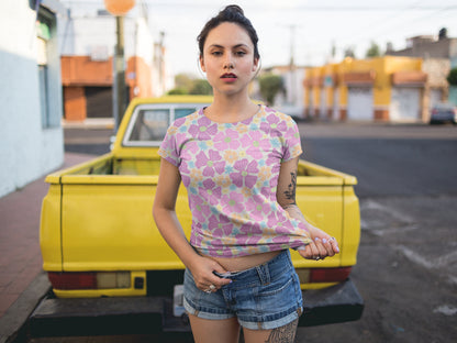 Women's Eggshell All Over Printed T-shirt